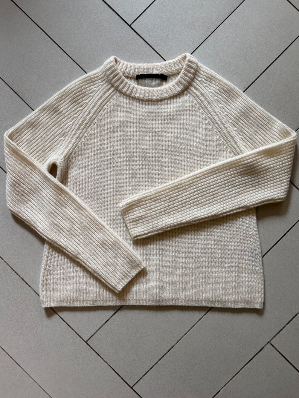 Jenni Kayne Fisherman Cashmere Sweater Crew Neck Size Small